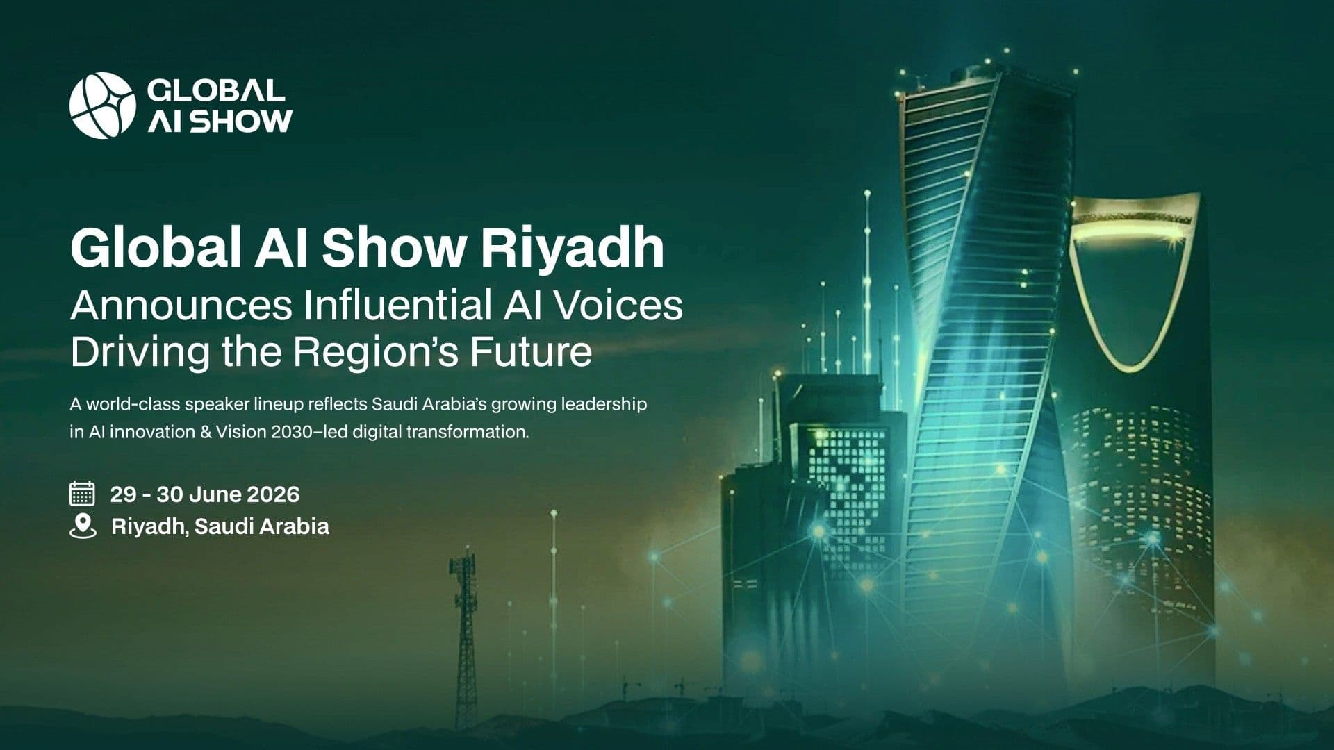 Featured image for "Global AI Show Riyadh Reveals a Powerhouse Speaker Lineup Shaping the Future of AI"