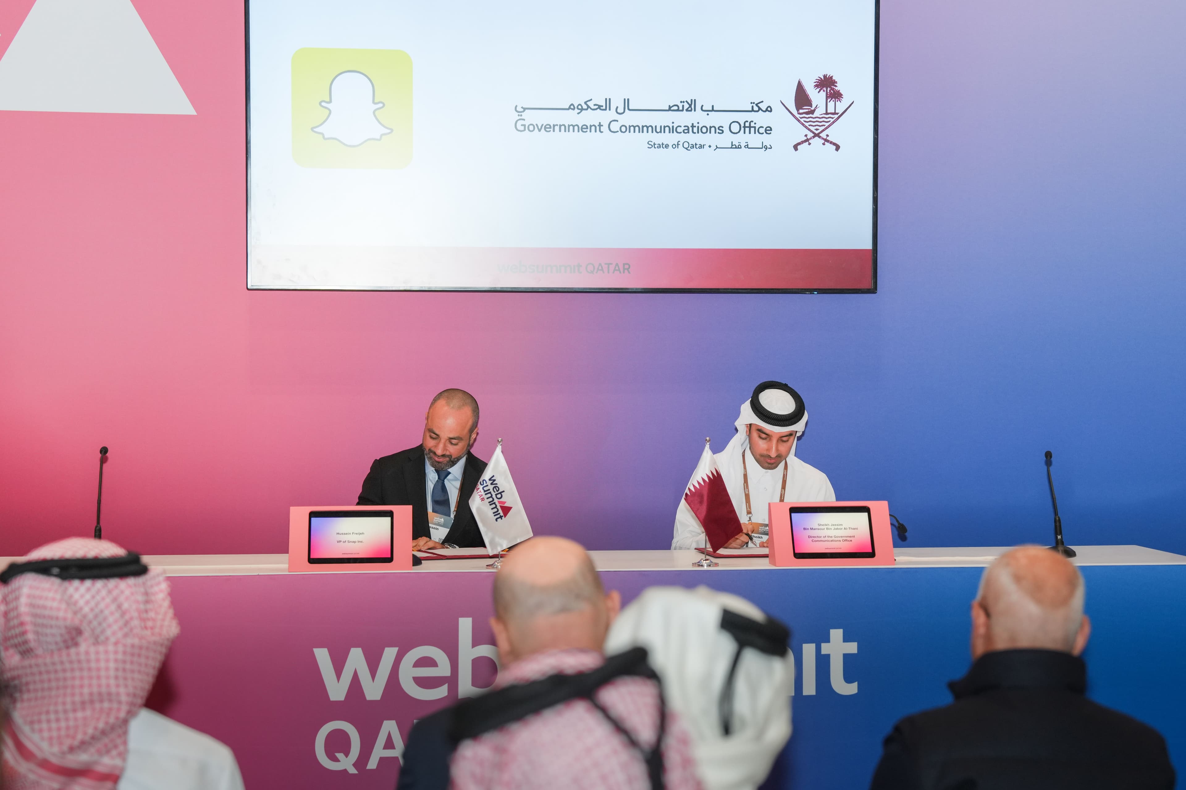 Featured image for "Snap Inc. Signs Two Strategic MoUs with Qatar’s Government Communications Office"