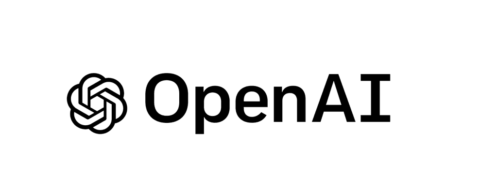 OpenAI logo and name on a white background.