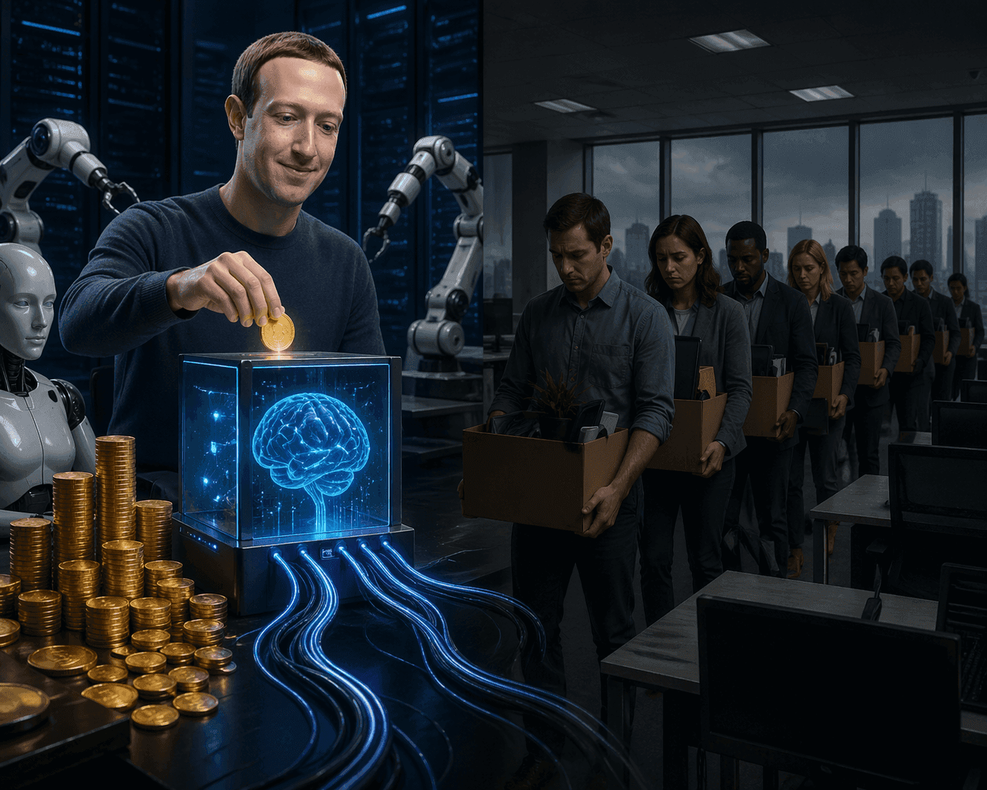 Featured image for "8,000 Jobs. $115 Billion in AI Spending. Meta's Workforce Gamble Signals a Tech Reckoning"