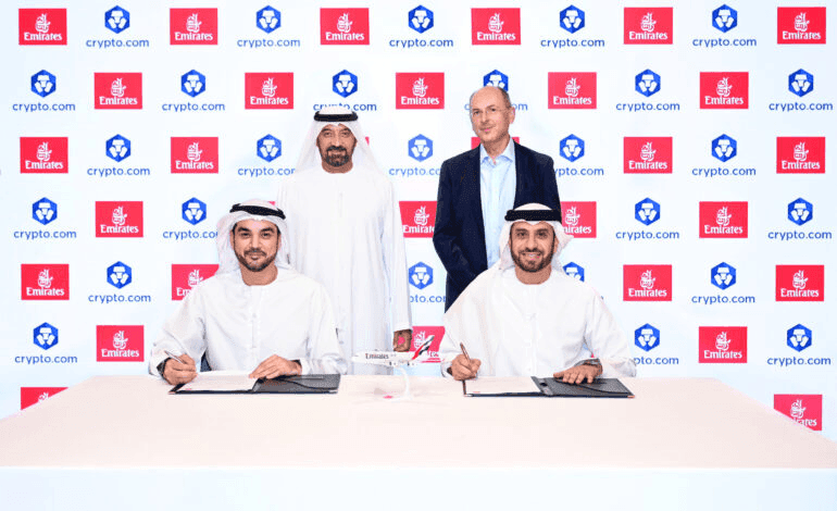 Featured image for "Emirates Signs MoU with Crypto.com"